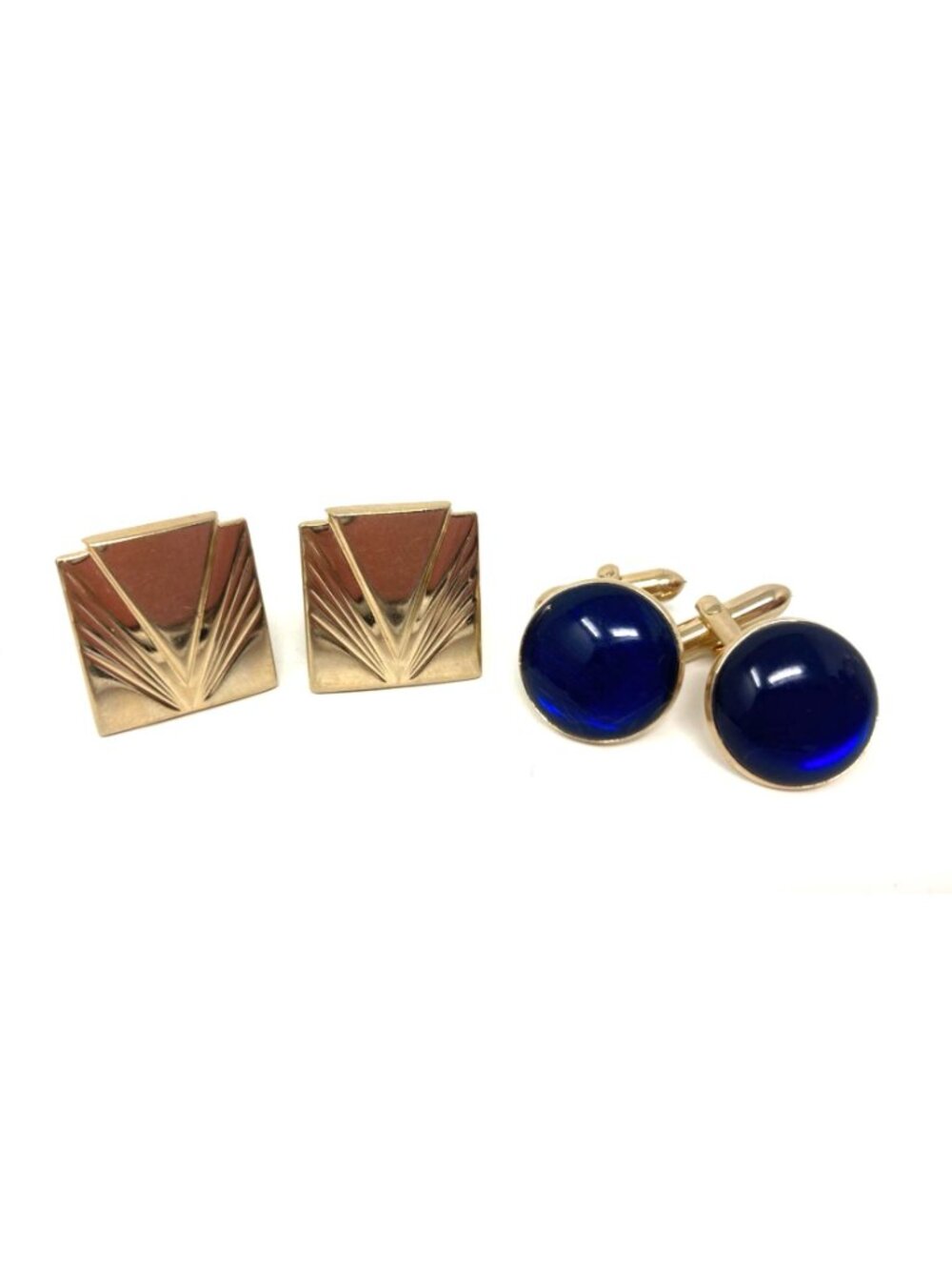 Vintage Dressy Cuff Links - 4 Pair ~ Swank, Mother of Pearl, Jade - Picture 3 of 5
